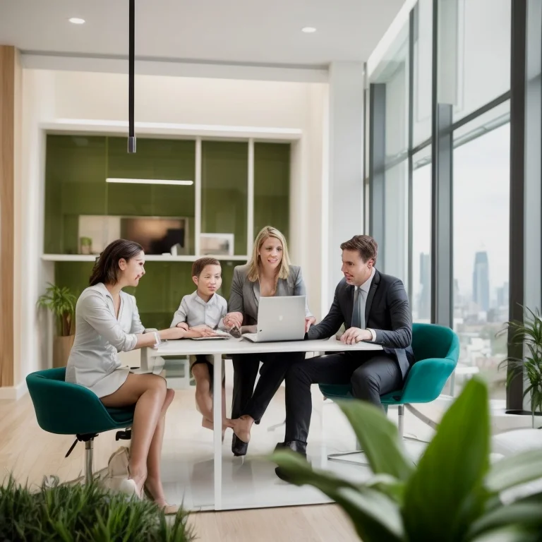 Premium residential property in Japan, city skyline background