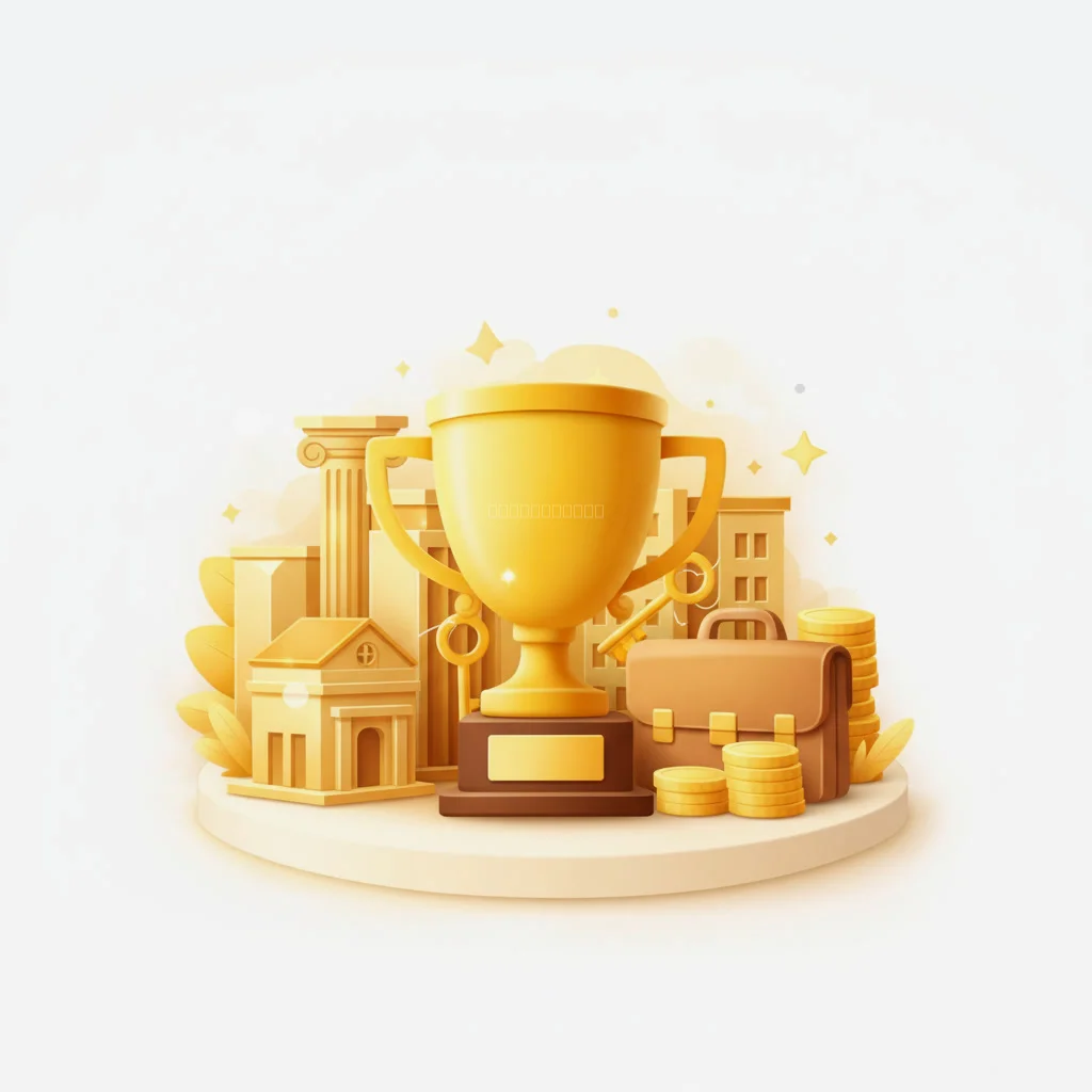 Exclusive property deal concept